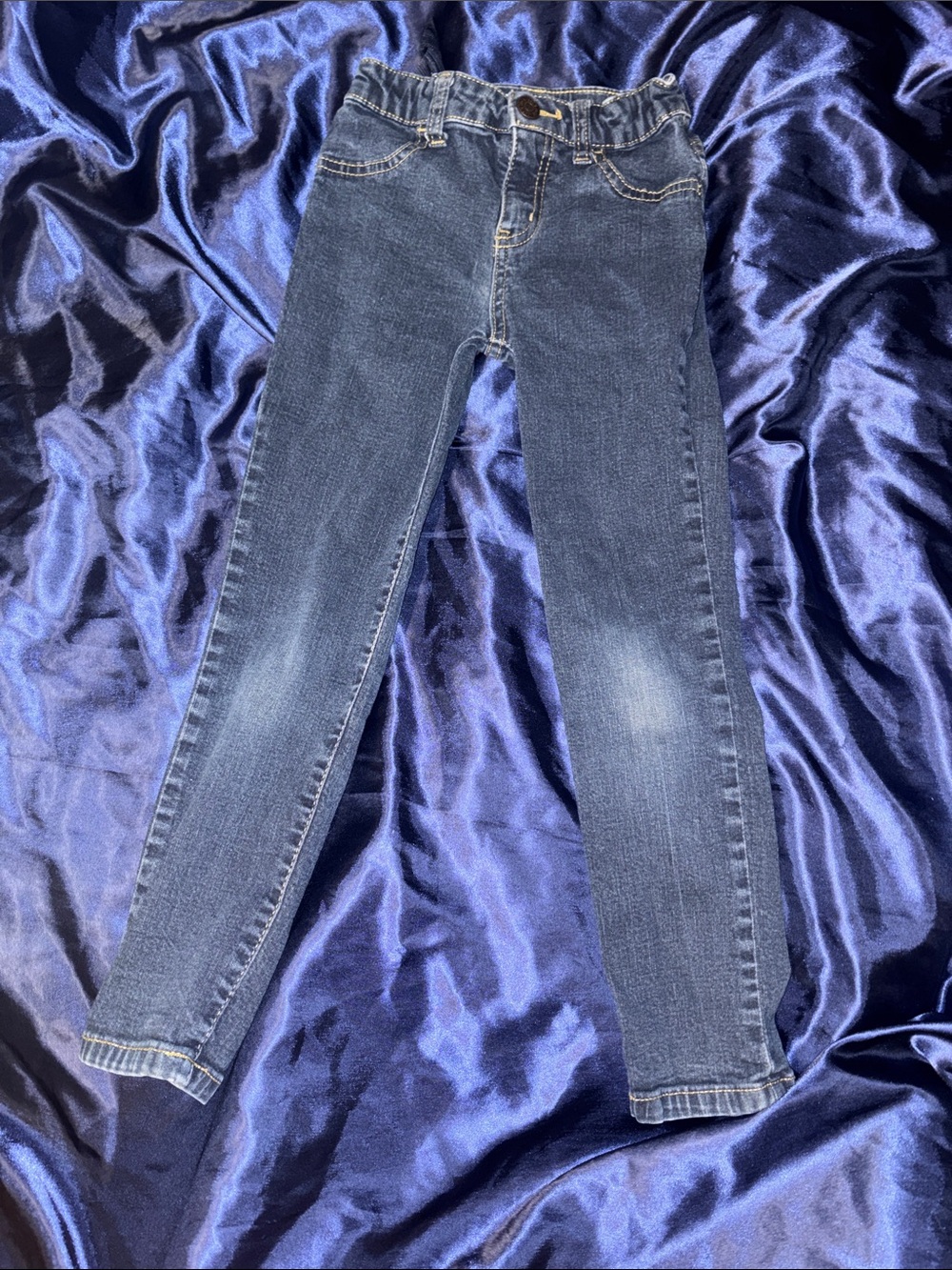 Classic Dark Blue Girl Stretch Jeans